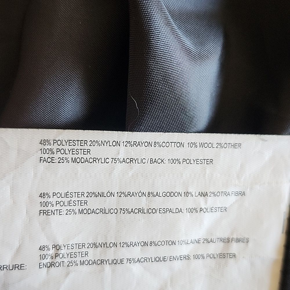 Nautica Wool Blend Coat Quiet Luxury Dark Academia Sophisticated Chic Size XS - Picture 9 of 10